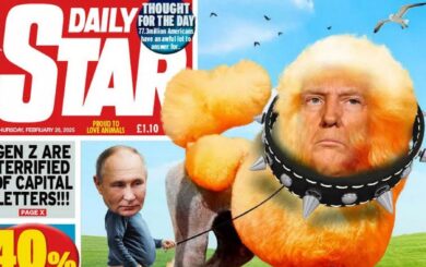 »Пудель путина»: британский таблоид высмеял Трампа из-за скандальных заявлений об Украине — British Daily Star