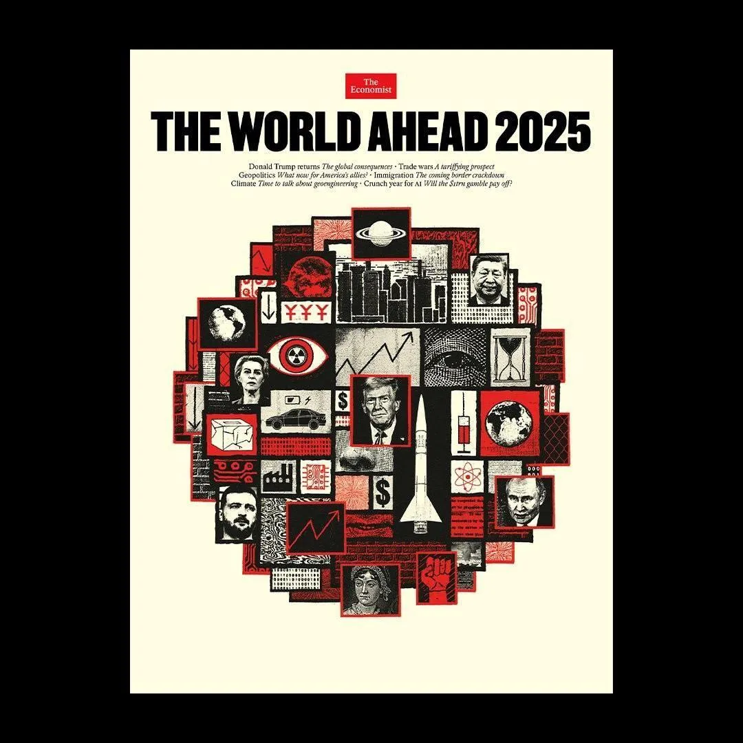 The Economist представив обкладинку-ребус із прогнозами на 2025 рік