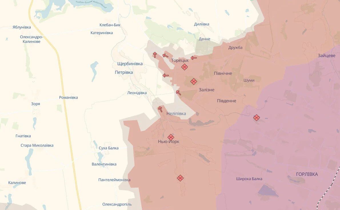 Оккупанты продвинулись во Временном Яру и Торецке Донецкой области