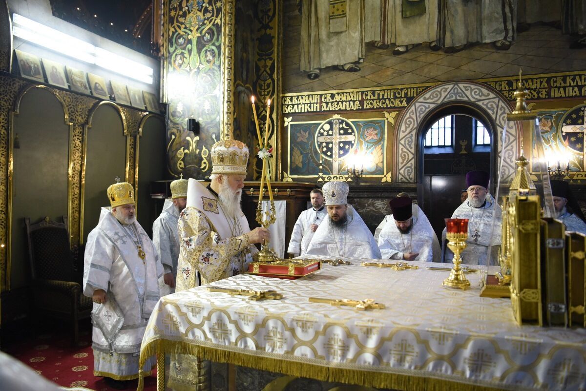 Божественна літургія та подячний молебень у Свято-Володимирському кафедральному соборі в Києві