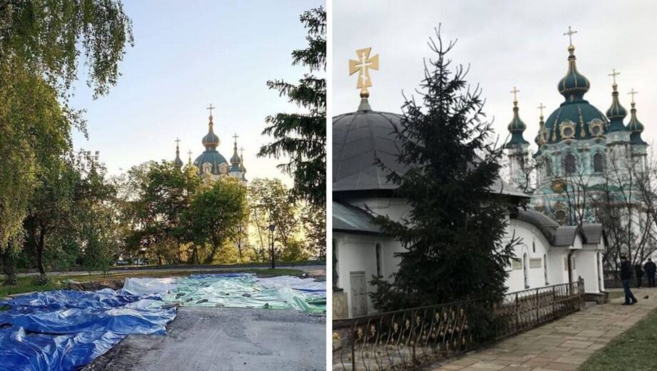 В Киеве снесли незаконную »церковь-самострой» УПЦ МП вблизи Десятинной церкви