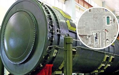 Спутник зафиксировал подготовку российской ядерной ракеты Р-30 »Булава» для подводного крейсера