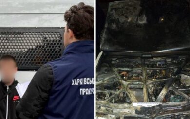 Мужчина поджег автомобиль военного в Чугуеве
