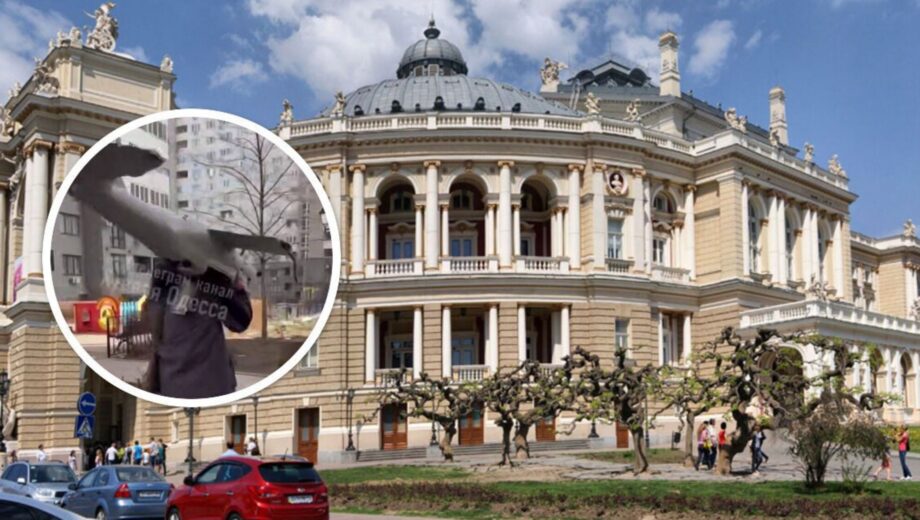 В Одессе мужчина подобрал сбитый вражеский дрон и унес домой