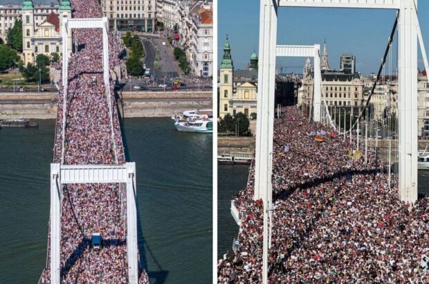 200 тысяч против запрета: в Будапеште прошел рекордный Марш равенства