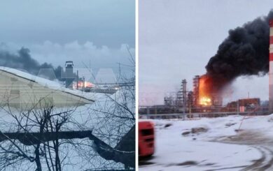 Атака на нафтобазу в рф: безпілотник влаштував пожежу на заводі ”Лукойл”