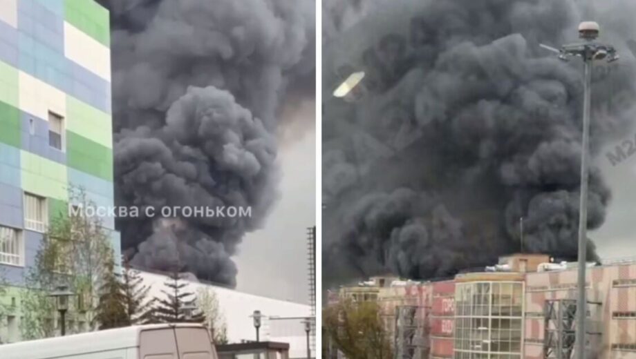 В Москве загорелся корпус »Технополиса Москва», где, вероятно, собирают беспилотники