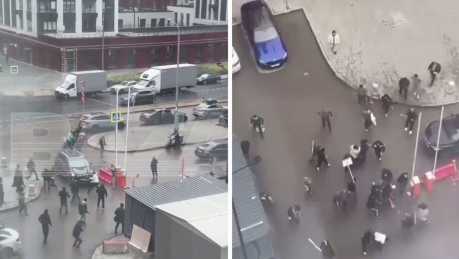 Уличная драка в Москве: мигранты бросались камнями и металлическими предметами