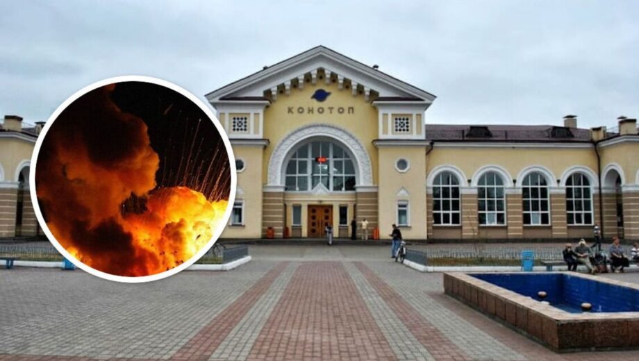 В Конотопе уничтожен объект инфраструктуры после удара баллистикой и дронами