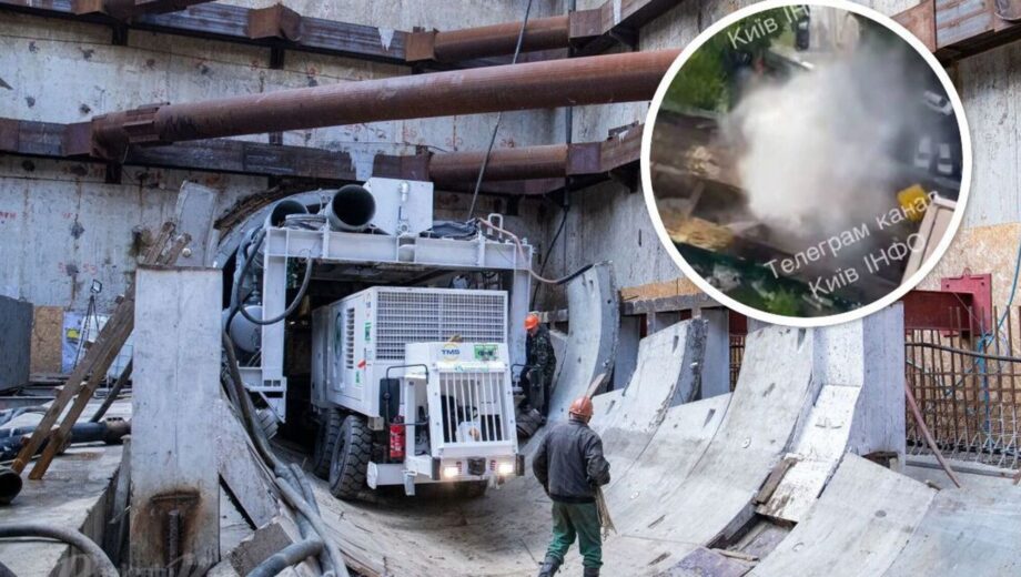 У Києві підтопило будівництво метро на Виноградарі — відео з місця