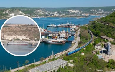 Маневры врага в Севастополе: БДК »Тапир» прячут среди захваченных украинских кораблей