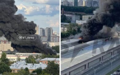 У росії горить один із найбільших оборонних заводів з виготовлення електроніки (відео)