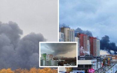 Вогонь знищив склад добрив у Підмосков’ї