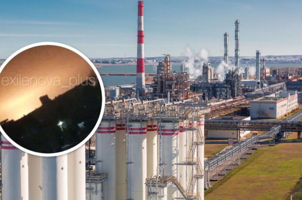 В россии ночью атаковали нефтехимическое предприятие: жители слышали взрывы