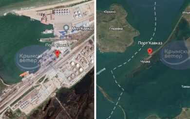 У російській Тамані – приліт по порту Кавказ