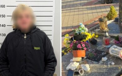 Полиция задержала львовянку, которая осквернила могилы на Лычаковском кладбище