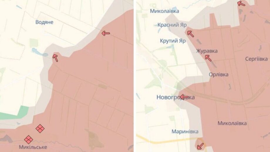 Російські війська просунулися в Донецькій області: атаки біля Водяного та активність західніше Красногорівки