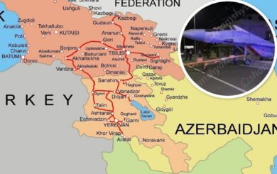 Происшествие в Ереване: российский МиГ протаранил металлическую конструкцию