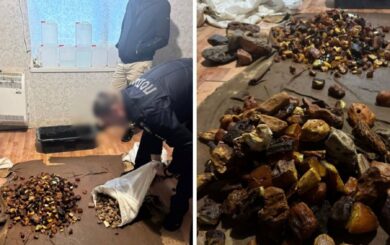 Незаконный бизнес по янтарю в Ровенской области: задержаны 5 человек
