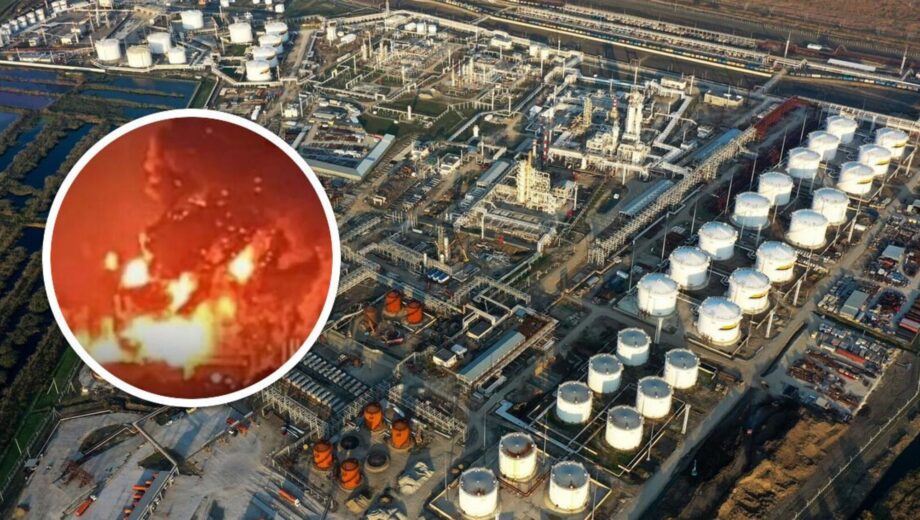 Удары по энергетике рф: взрывы на НПЗ »Славянский» и повреждение нефтебазы