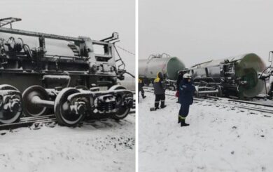 У рф зійшли з колії цистерни з пропан-бутаном