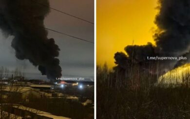 Масштабна пожежа в Нижньому Новгороді: вогонь охопив виробничо-складську будівлю