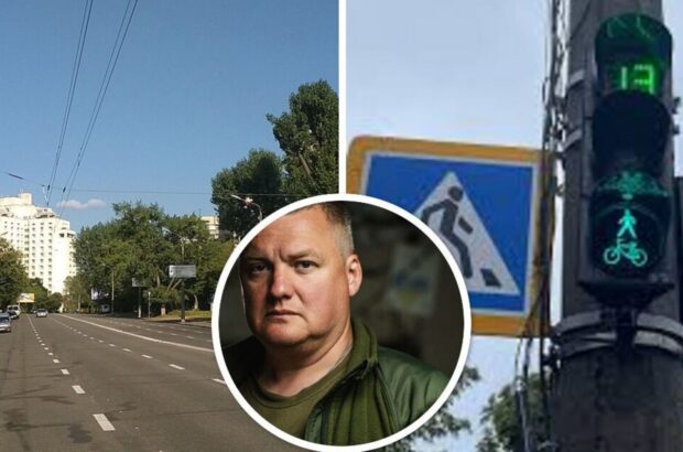 ”Ганьба!”: активіст обурився ”золотим” світлофором у столиці