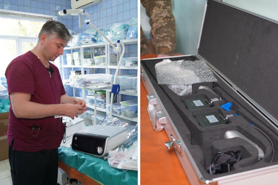 На передовую доставили критическое медоборудование