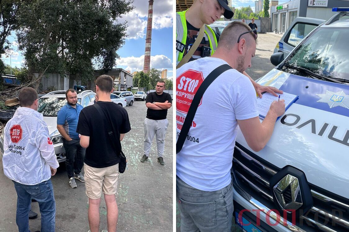 На место прибыли журналисты, полиция и представители благоустройства