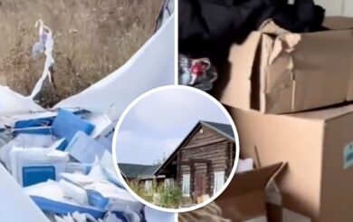 Пролежала півтора роки: під Борисполем виявили ”кладовище” західної гумдопомоги (відео)