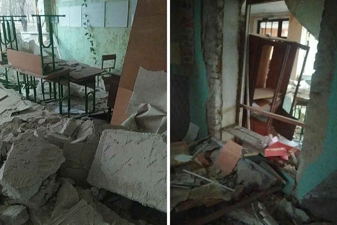 Стопкорівець Чеславський показав руїни школи на Донеччині