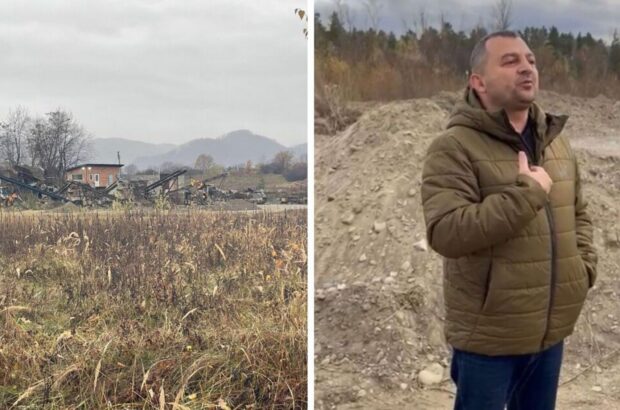 На Прикарпатті нелегали з оточення Павлюка крадуть піщану суміш з Черемоша – активіст (фото, відео)