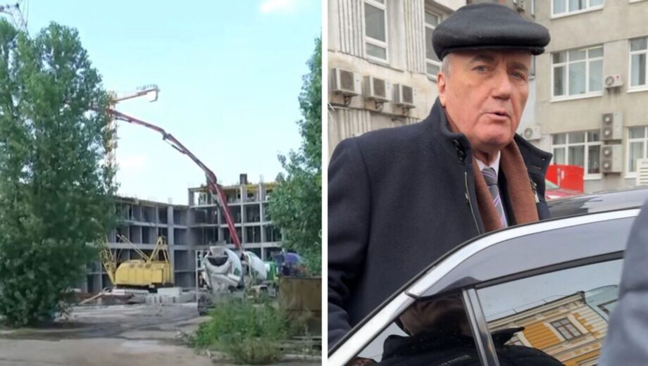 Сбежал от журналистов на авто: президент НАН Загородний уклонился от вопросов о незаконной застройке