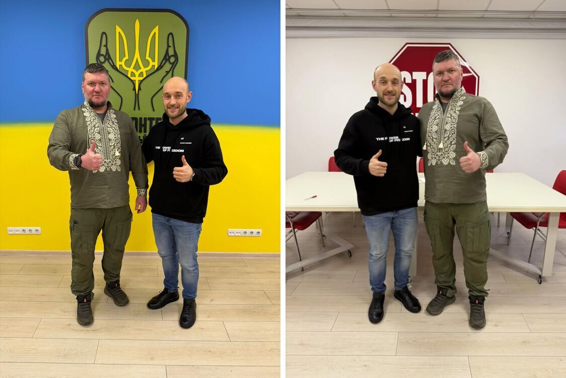 Ігор Бонадрчук і Володимир Рибалкін в офісі ВГО ''Стоп корупції''
