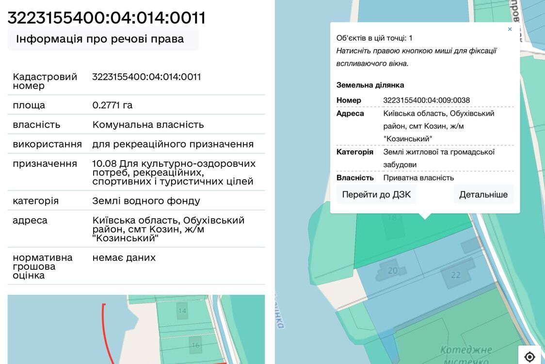 Участок в Козине