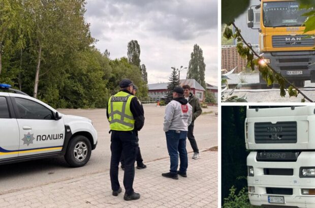На арестованном заводе »Юниграна» в Малине фуры чуть не раздавили журналистов: СтопКор вызвал полицию (видео)