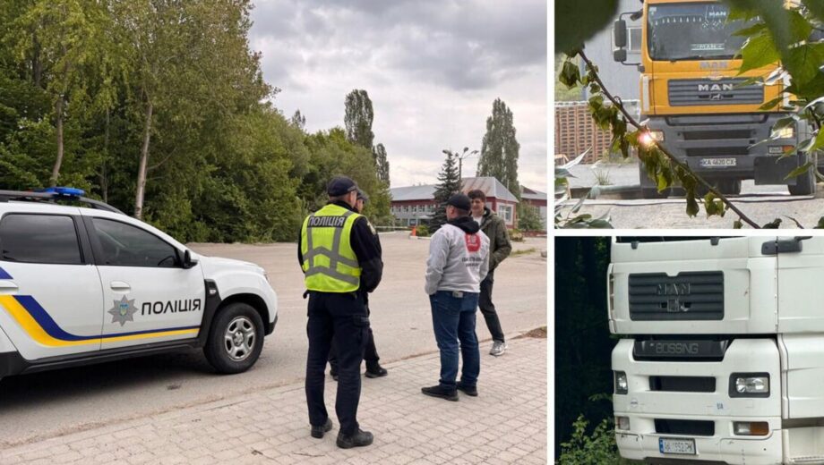 На арестованном заводе »Юниграна» в Малине фуры чуть не раздавили журналистов: СтопКор вызвал полицию (видео)