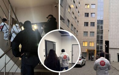 »Офисники» убегали по лестнице: в столичном небоскребе накрыли большой мошеннический колл-центр