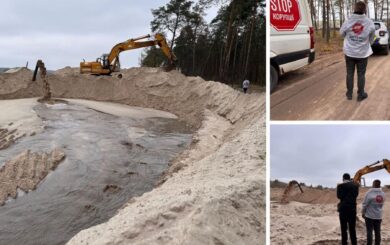Розорив державу на пів мільярда: нелегал Самофал продовжує видобувати пісок у Плесецькому
