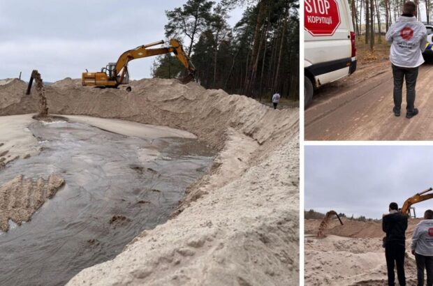 Розорив державу на пів мільярда: нелегал Самофал продовжує видобувати пісок у Плесецькому