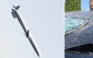 Авто витримало прильот двох ракет Х-101: у мережі завірусилось відео з Київщини