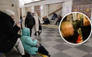 Пистолет в метро: мужчина угрожал полицейскому на »Крещатике»