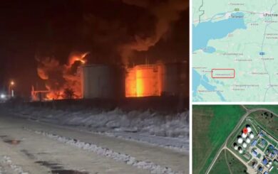 Беспилотники ударили по нефтебазе в Краснодарском крае – масштабный пожар