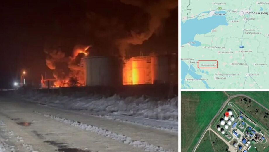 Беспилотники ударили по нефтебазе в Краснодарском крае – масштабный пожар
