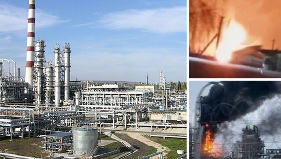 В Саратове раздались взрывы: загорелся нефтеперерабатывающий завод