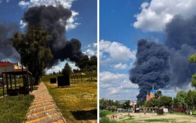 Взрыв и пожар на химпредприятии в Шебекино – предварительно после атаки БпЛА