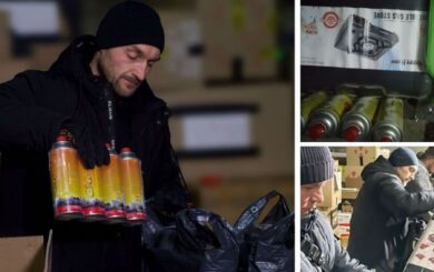 Волонтеры и благотворители передали киевлянам газовые плитки и баллоны для жизни во время блекаутов