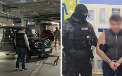 В Киеве задержали водителя Mercedes, который оказал сопротивление полиции и скрылся с места преступления