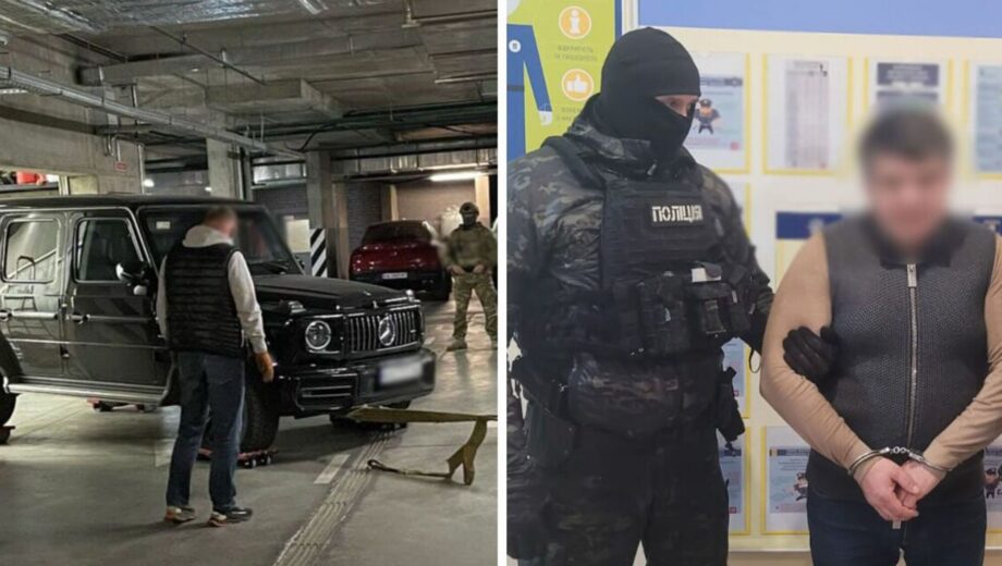 В Киеве задержали водителя Mercedes, который оказал сопротивление полиции и скрылся с места преступления