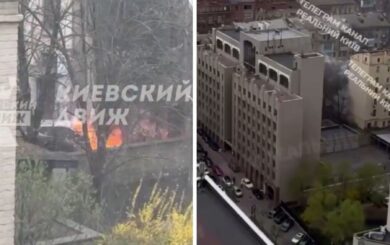 Пожежа біля метро в Києві: після вибуху зайнялась автівка